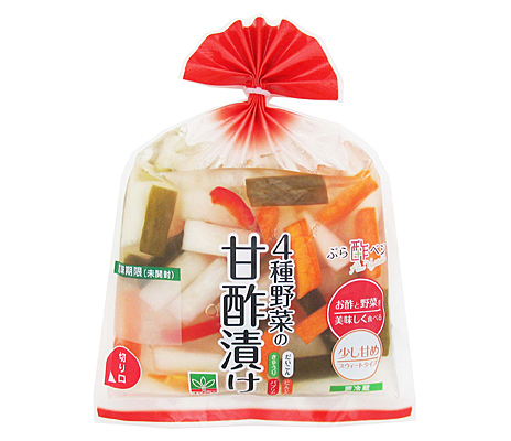 ぷら酢ベジ ４種野菜甘酢漬け 140g