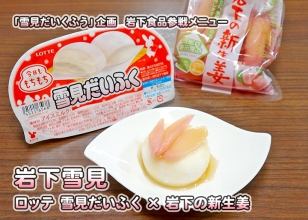 画像：ロッテ「雪見だいふく」×岩下の新生姜＝岩下雪見／雪見だいくふう参戦メニュー