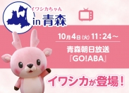 画像：【10月4日放送】青森朝日放送『GO!ABA』で岩下の新生姜を紹介＆イワシカちゃんも登場！