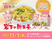 画像：新商品『岩下の新生姜スープ』11月1日発売