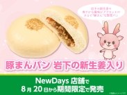 画像：NewDays店舗で「豚まんパン 岩下の新生姜入り」を8月20日から期間限定で発売