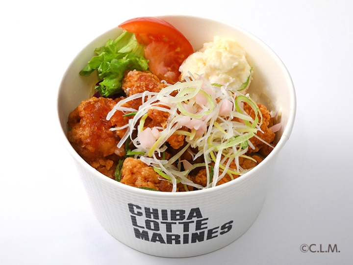 画像：岩下の新生姜ねぎソース唐揚げ丼