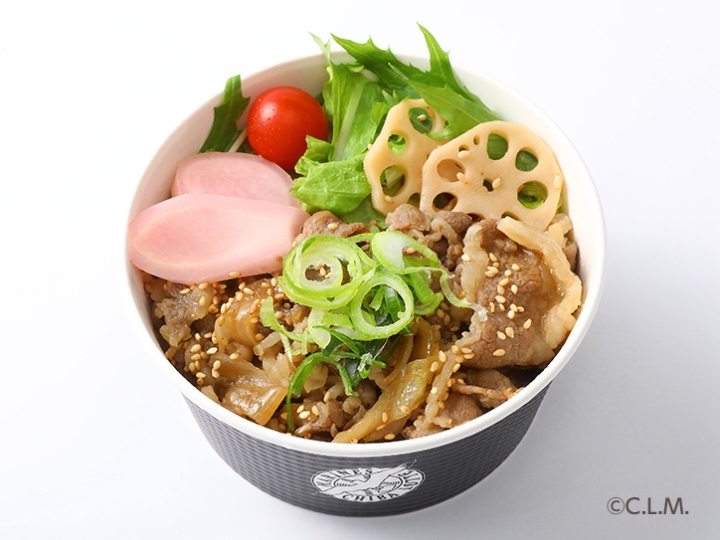 画像：黒毛和牛の極上牛丼 岩下の新生姜のせ
