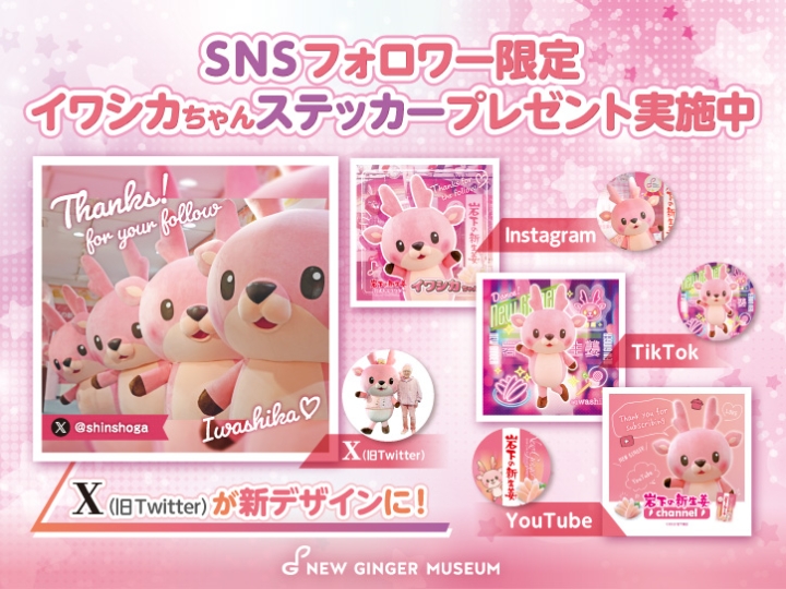画像：SNSフォロワー限定！イワシカちゃんステッカープレゼント