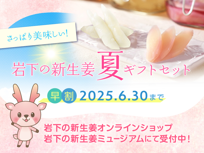 岩下の夏ギフト」を岩下の新生姜オンラインショップと岩下の新生姜