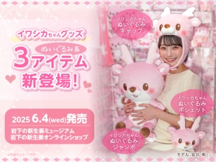 画像：イワシカちゃんぬいぐるみグッズ3アイテムを6月4日発売