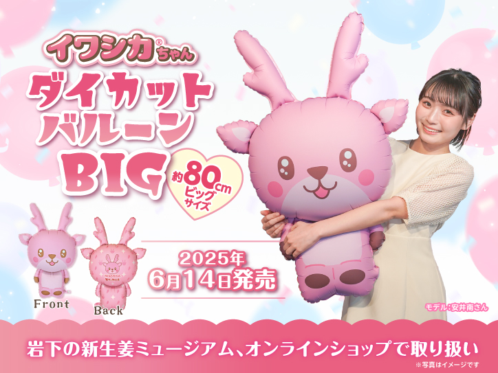 画像：イワシカちゃんダイカットバルーンBIG
